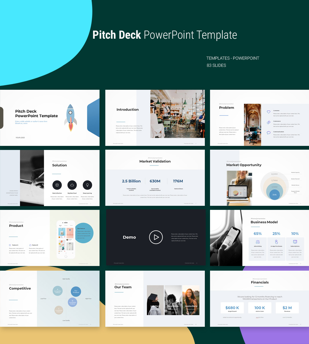 Pitch Deck PowerPoint Template PPTWear Download PPT