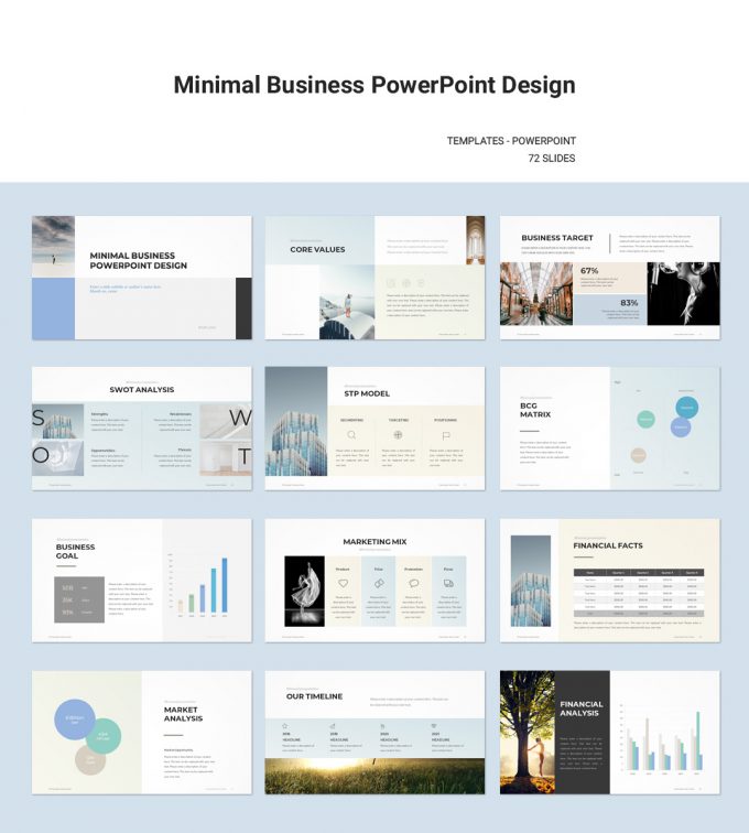 Minimal Business Plan PowerPoint Template