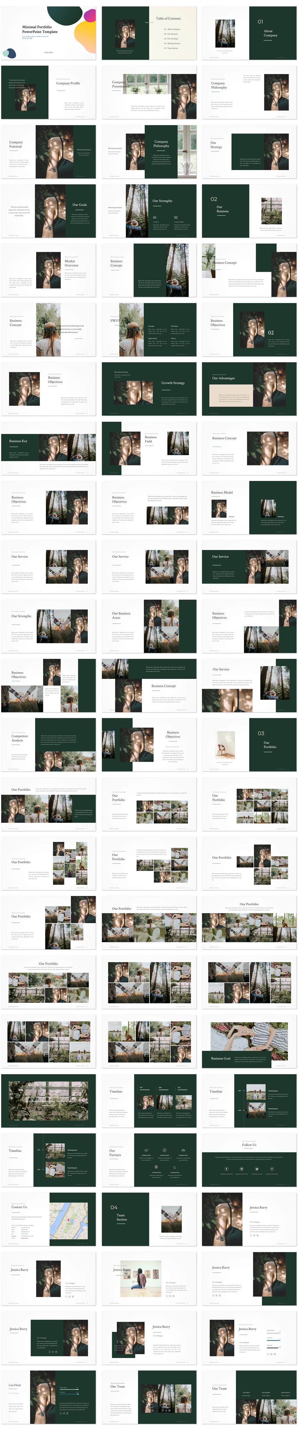 Minimal Portfolio PowerPoint Template