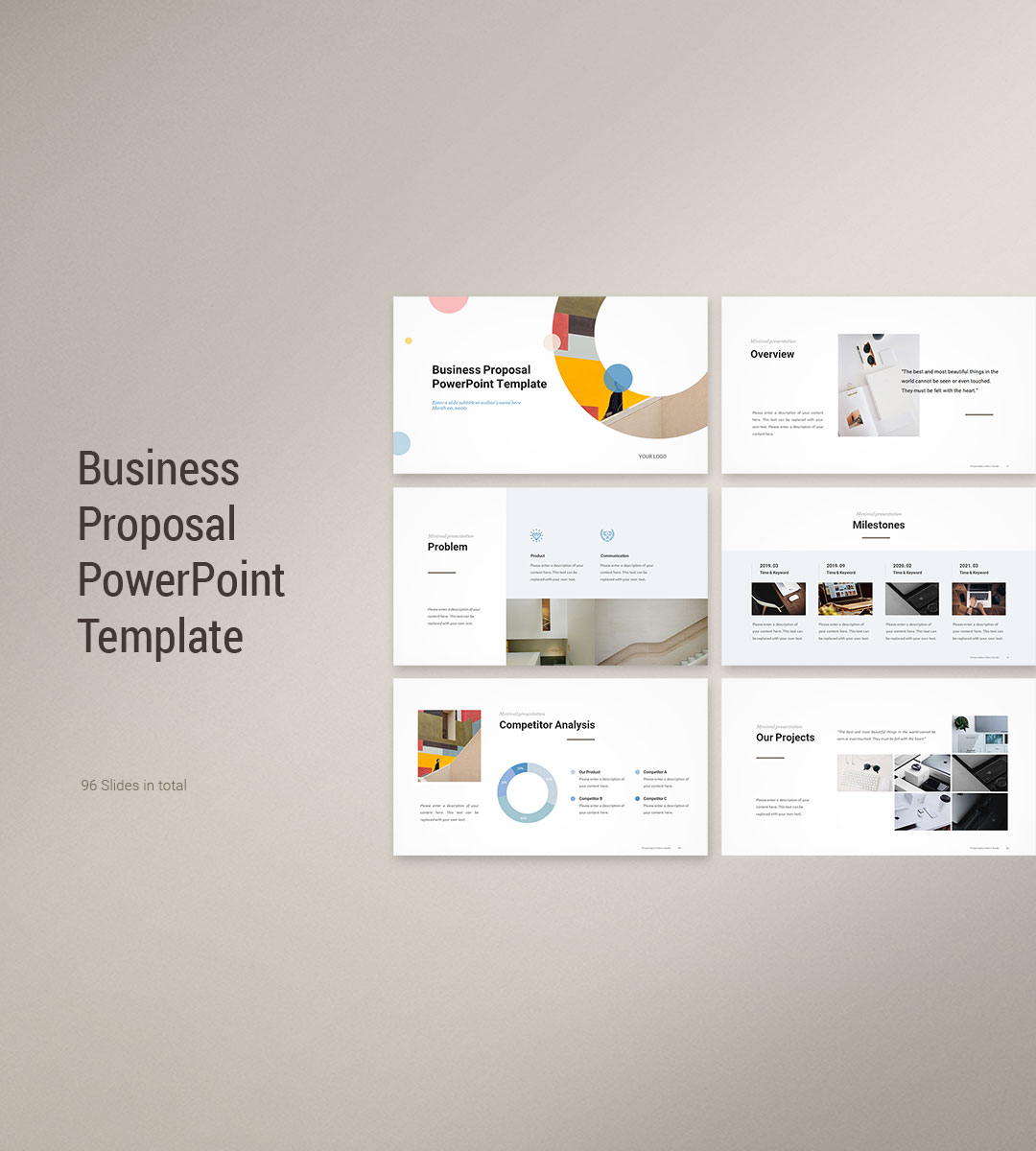 Business Proposal PowerPoint Template - Download PowerPoint Regarding Business Analysis Proposal Template