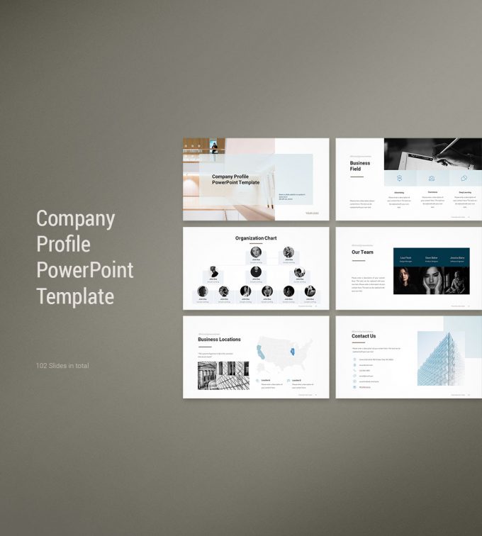 Company Profile PowerPoint Template Cover