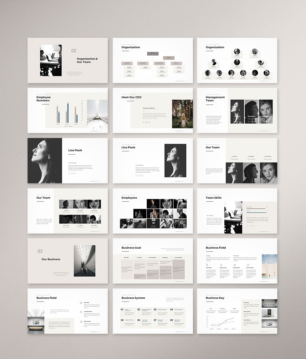 Company Profile Presentation Template Preview 002