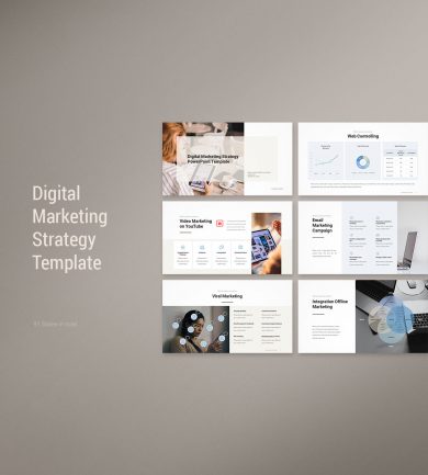 Digital Marketing Strategy Template Cover