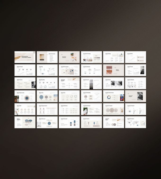 Marketing Plan Presentation Template Preview 1