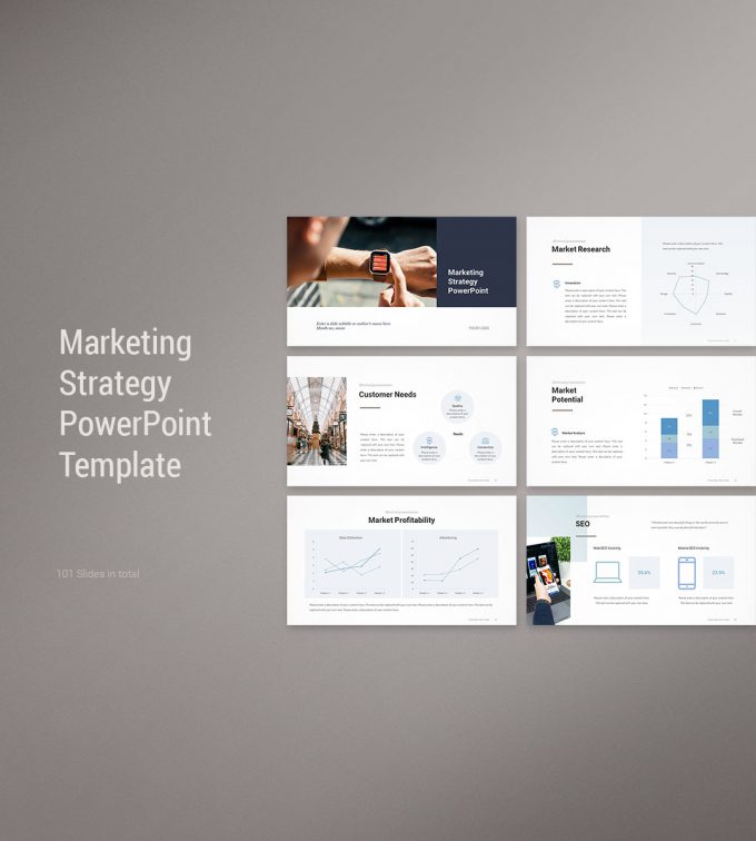 Marketing Strategy PowerPoint Template Cover