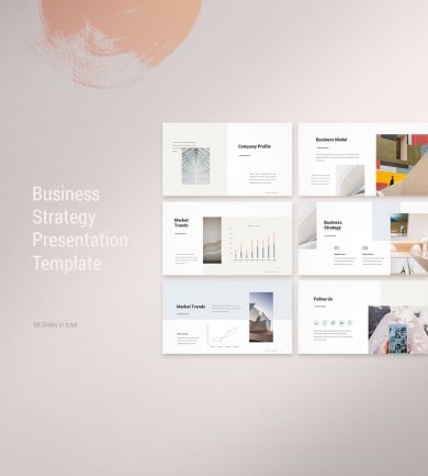Business Strategy Presentation Template Cover