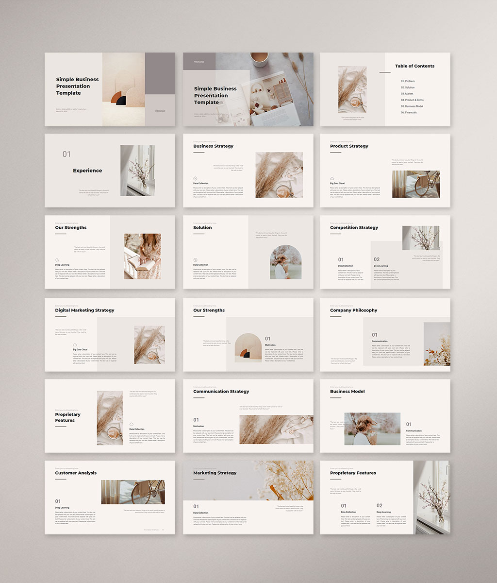 CANVA Simple Presentation Template a