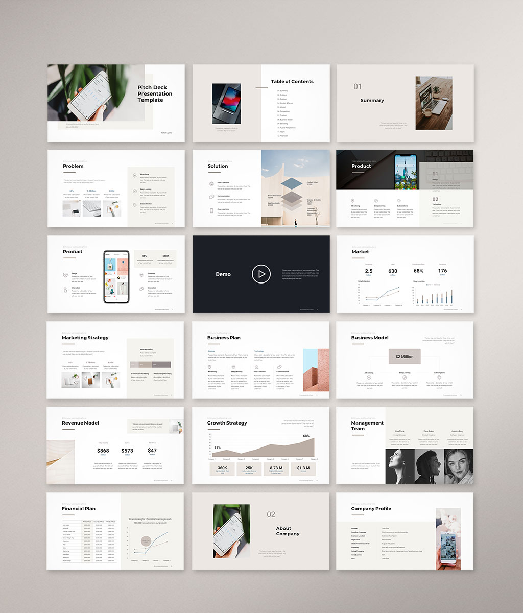 Pitch Deck PowerPoint Template 1