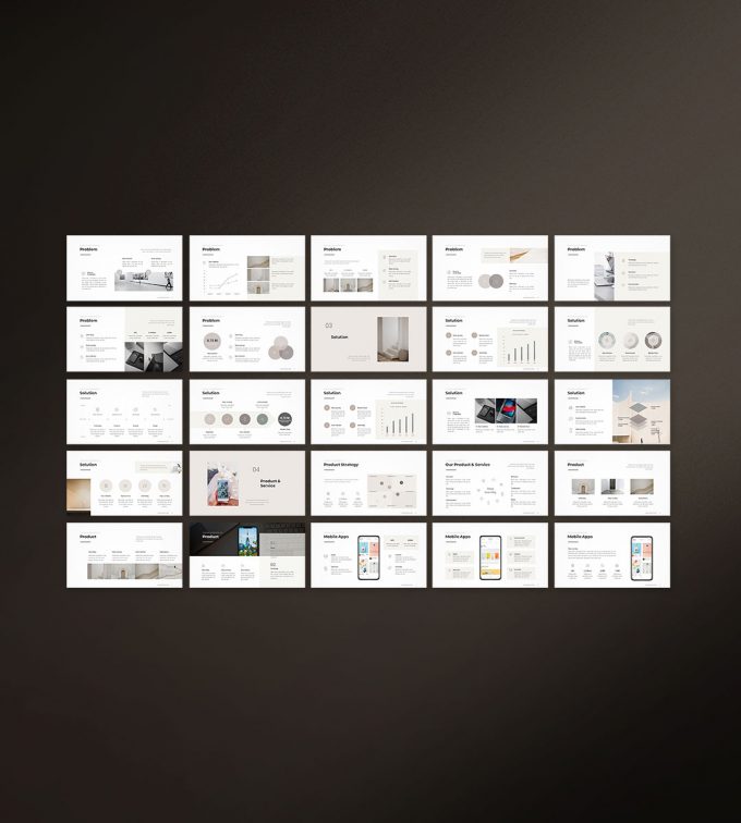 Business presentation template preview03