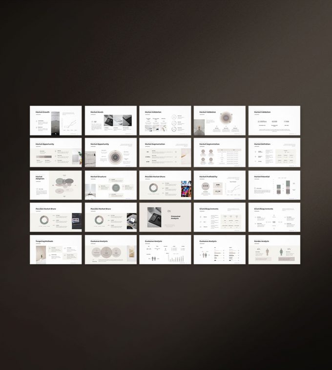 Business presentation template preview05