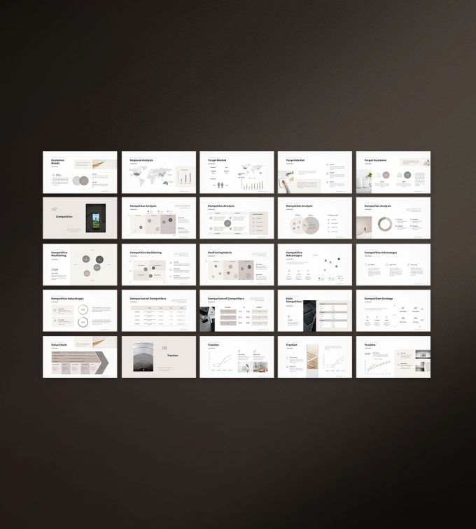 Business presentation template preview06
