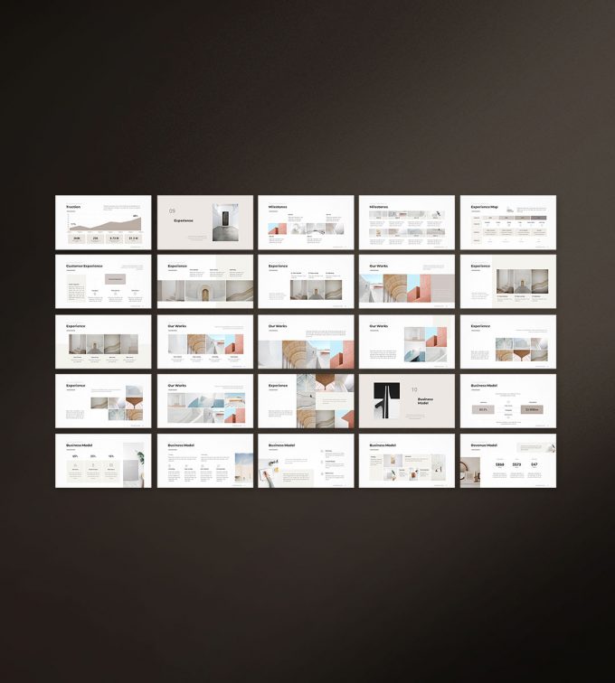 Business presentation template preview07
