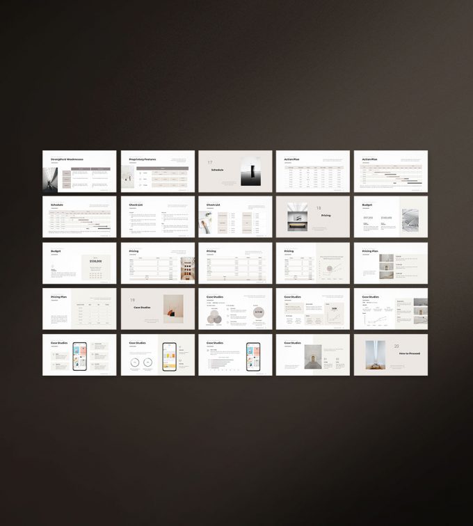 Business presentation template preview11