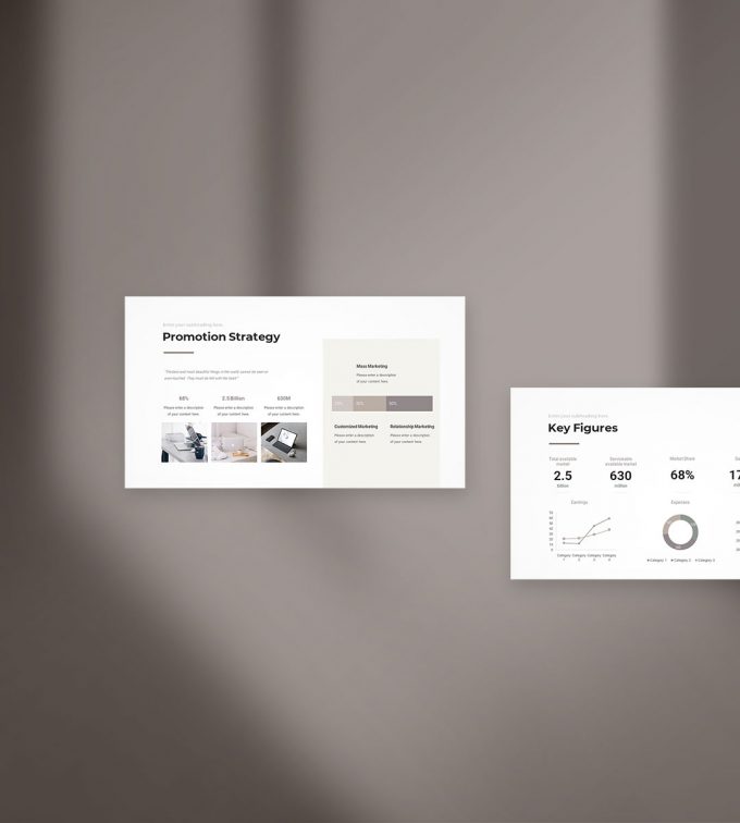 Business presentation template preview b