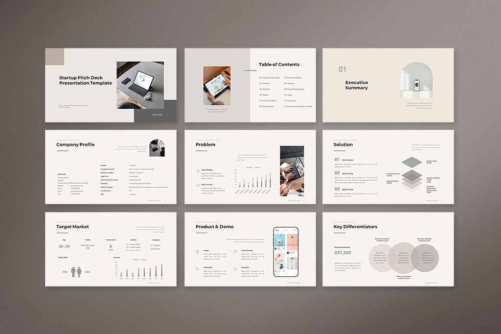 Pitch Deck Presentation Template Rreview01