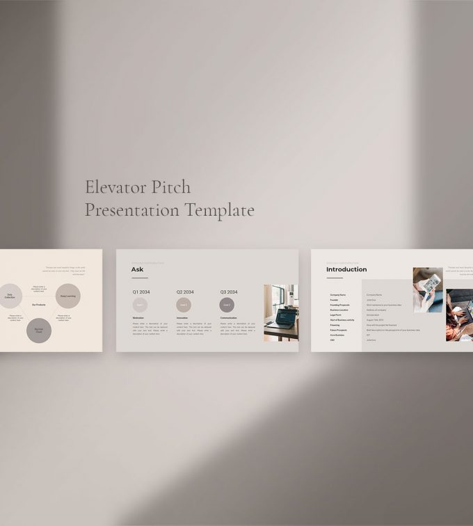 Elevator Pitch Presentation Template Cover 2