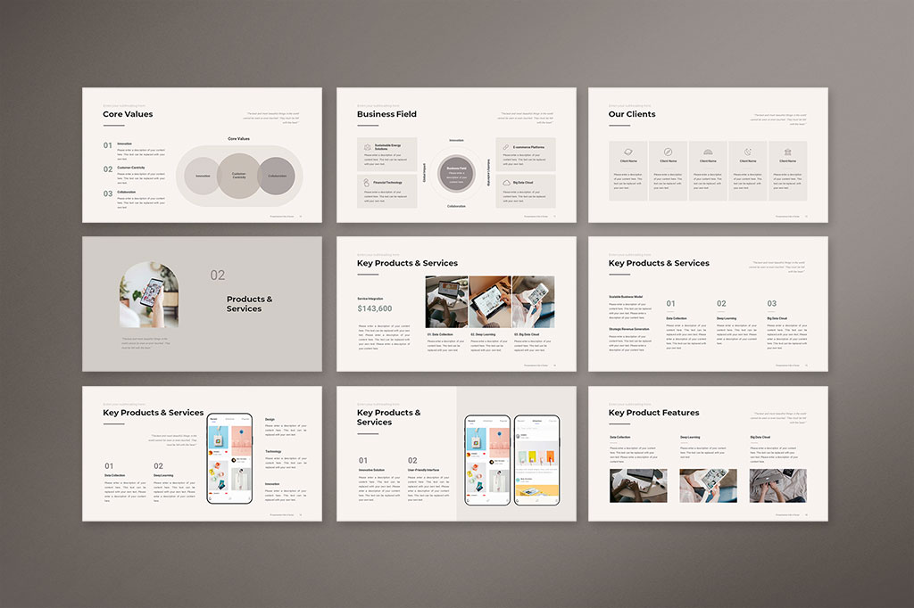 Company Profile Presentation Template Preview 02