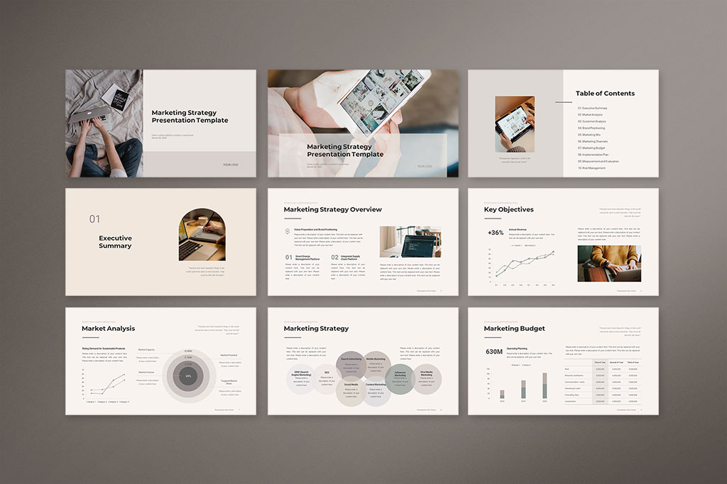 Marketing Strategy Presentation Template Preview 01