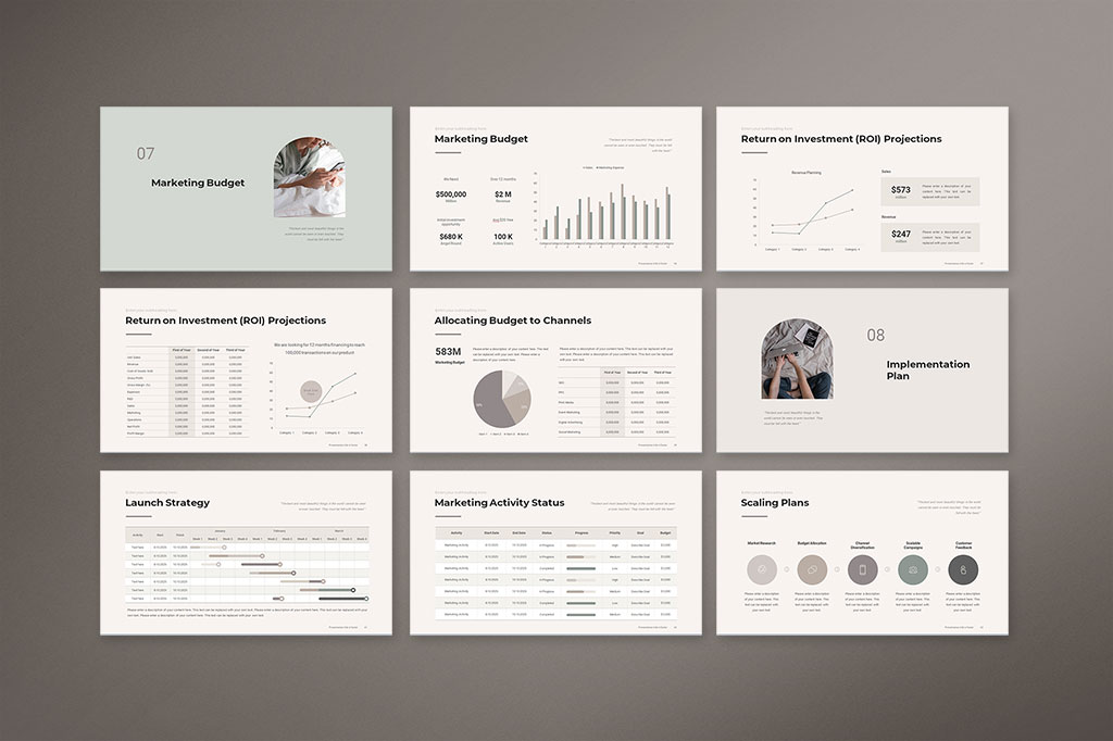 Marketing Strategy Presentation Template Preview 07