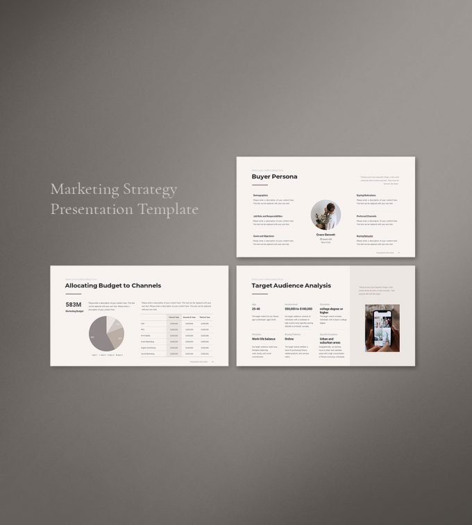 Marketing Strategy Presentation Template Cover 2