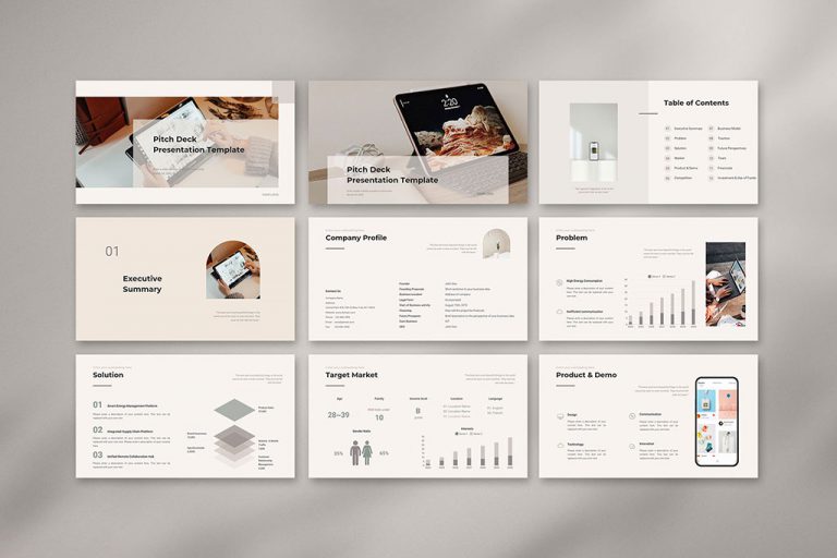 Canva Pitch Deck Presentation Template