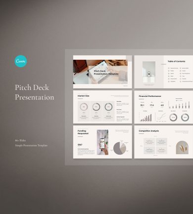 Canva Pitch Deck Presentation Preview 1